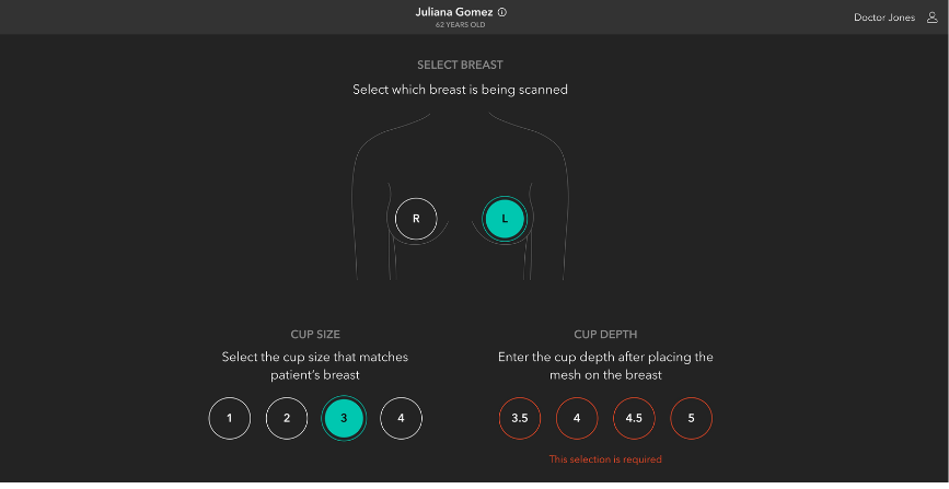 iSono Health — Touchless Breast Cancer Screening UI cover screenshot